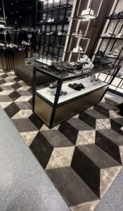 Fresh, Vibrant, 3 Dimensional Design for this Design led store