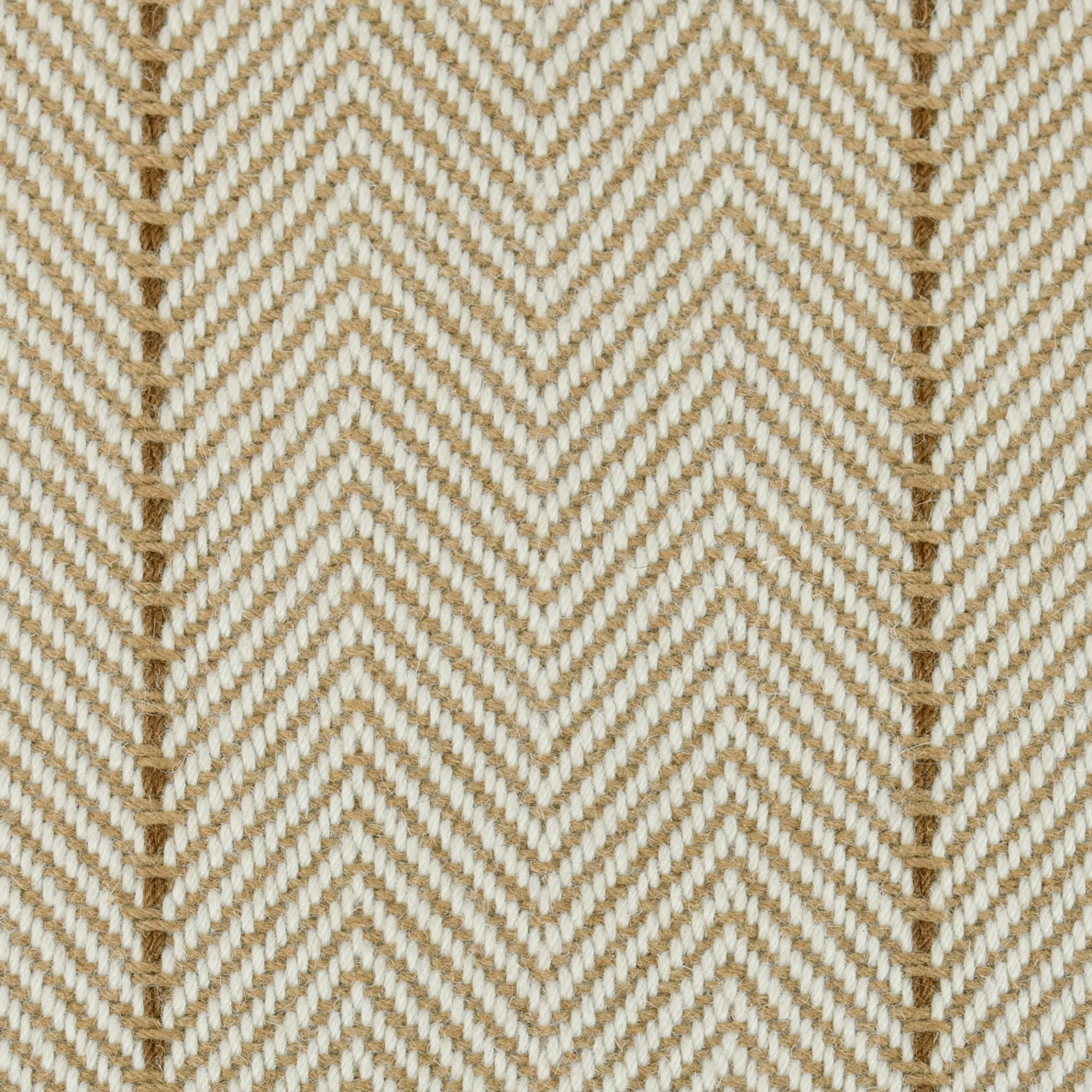 MustardChevron: Mustard - 100% Wool Carpet