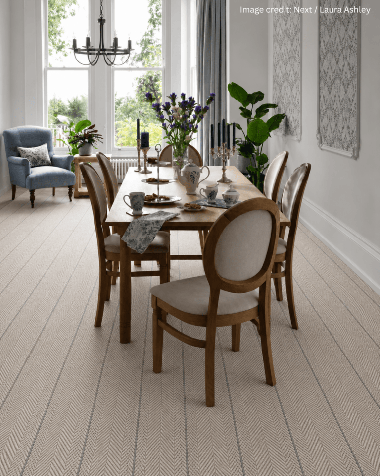 Chevron Bed and Breakfast room